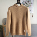 Autumn and Winter Warm Hooded Sweater Trendy Knitted Sweater for Young Men and Students Simple Pullover Sweater