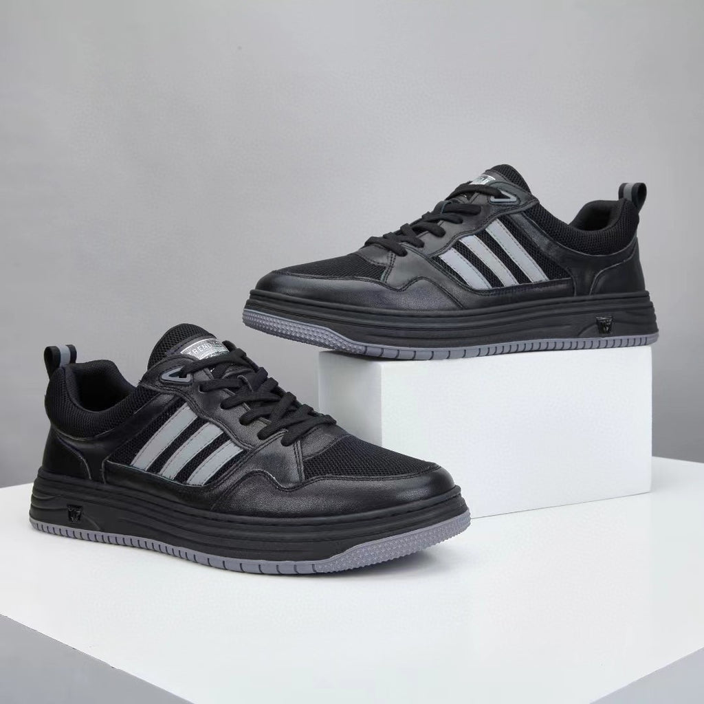 Men's White Sneakers 2026 New Spring Model, Pure Cowhide Leather, Ultra-Light, Breathable, Versatile, Casual Sports Sneakers