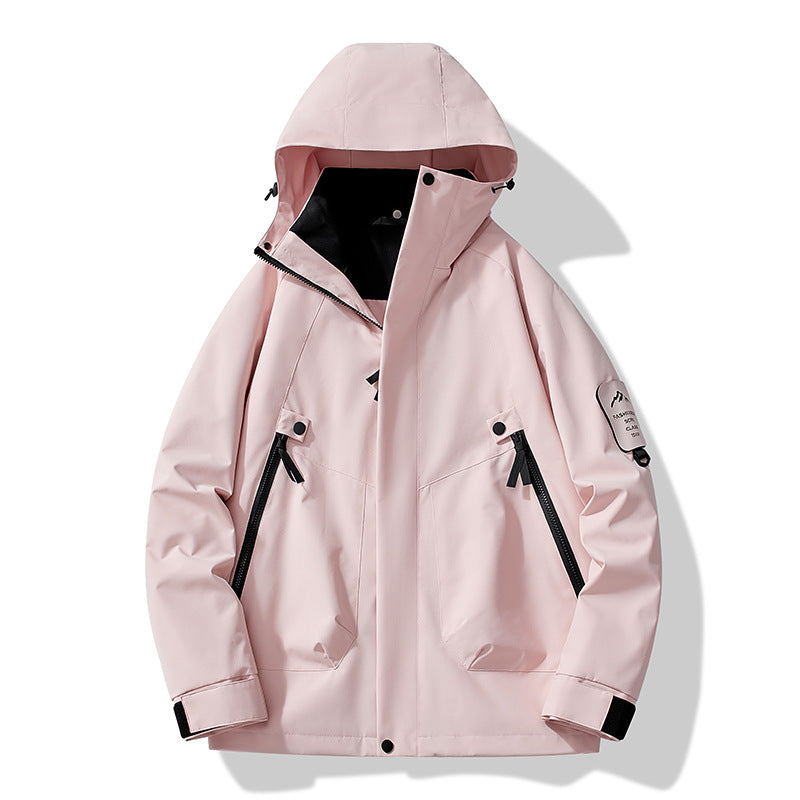 Jacket for Autumn and Winter, 25 Styles of Warm Coats, Windproof and Waterproof Outdoor Jackets, Detachable Two-Piece Set, Couple's Hiking Clothing