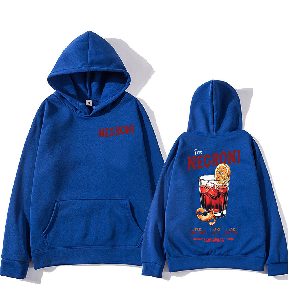 Negroni Unisex Long Sleeve Graphic Hoodie Please Social Club