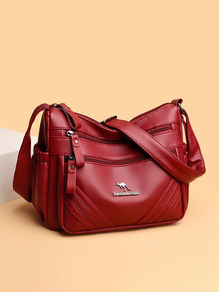 Women's Bag, Large Capacity Women's Bag, Middle-Aged Mother's Bag, 2026 New Model, Multi-Layer Versatile Shoulder Crossbody Bag, Dropshipping