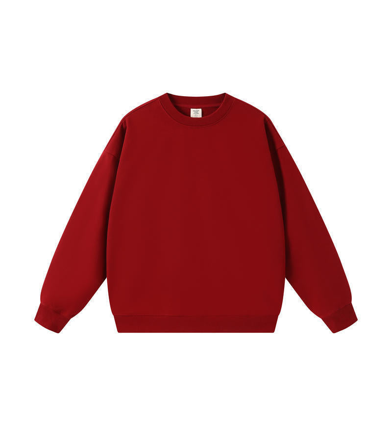 American Trendy Brand 450g Heavy Weight Terry Off-Shoulder Hooded Sweatshirt Men's Spring & Fall Hoodless Rope Loose Hoodie Wholesale