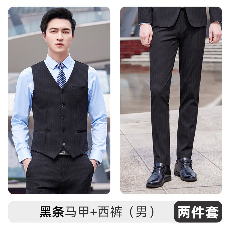 Autumn and winter new men's and women's same style business attire 4S shop business suit suit slim temperament hotel formal overalls