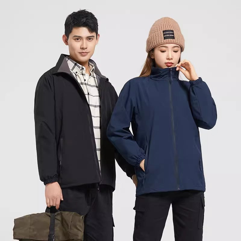 Workwear Jackets with Custom Logo Printing, Corporate Jackets, Trench Coats, Embroidered Fleece-Lined Jackets, Custom-Made Work Clothes, Winter Clothing