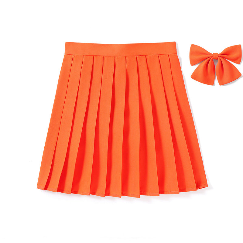 High Waist Pleated Skirt Pleated Skirt Class Uniform Performance Chorus Men and Women Short Skirt