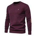 Men's 2023 Men's Sweater European Size Cross-Border Casual Men's Round Neck Autumn and Winter Pullover Sweater Easiest for Match New Cotton