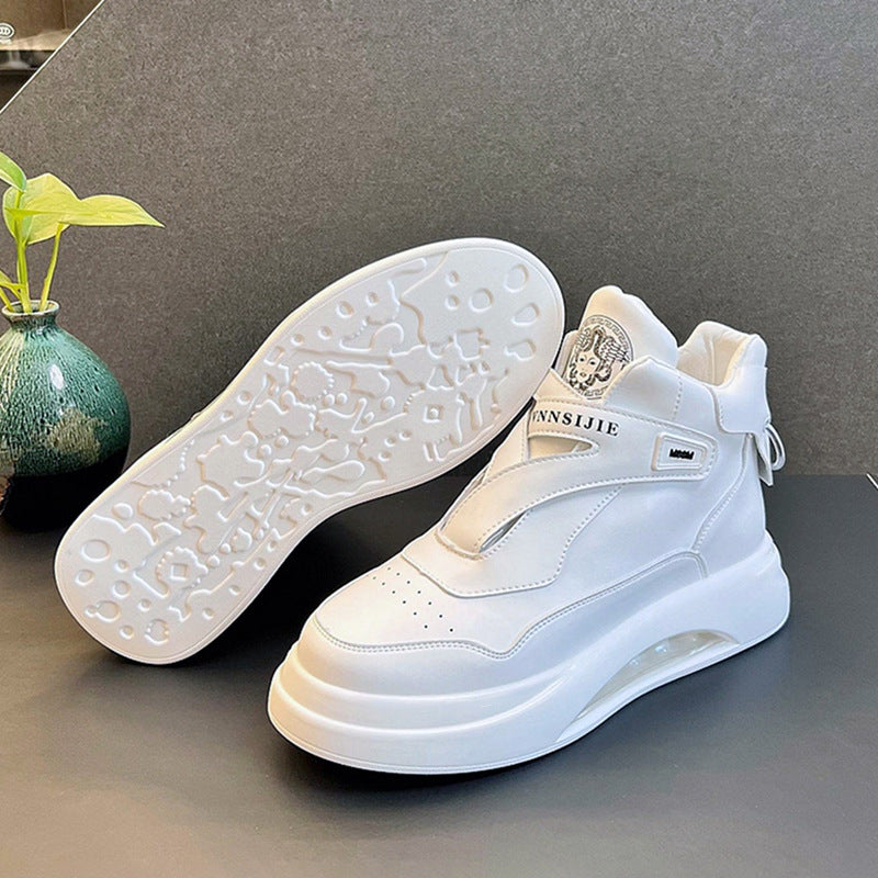 Summer New Air Cushion Shoes Men's Autumn Trendy All-match High-top Casual Shoes Inner Heightening Comfortable Sneakers for Men