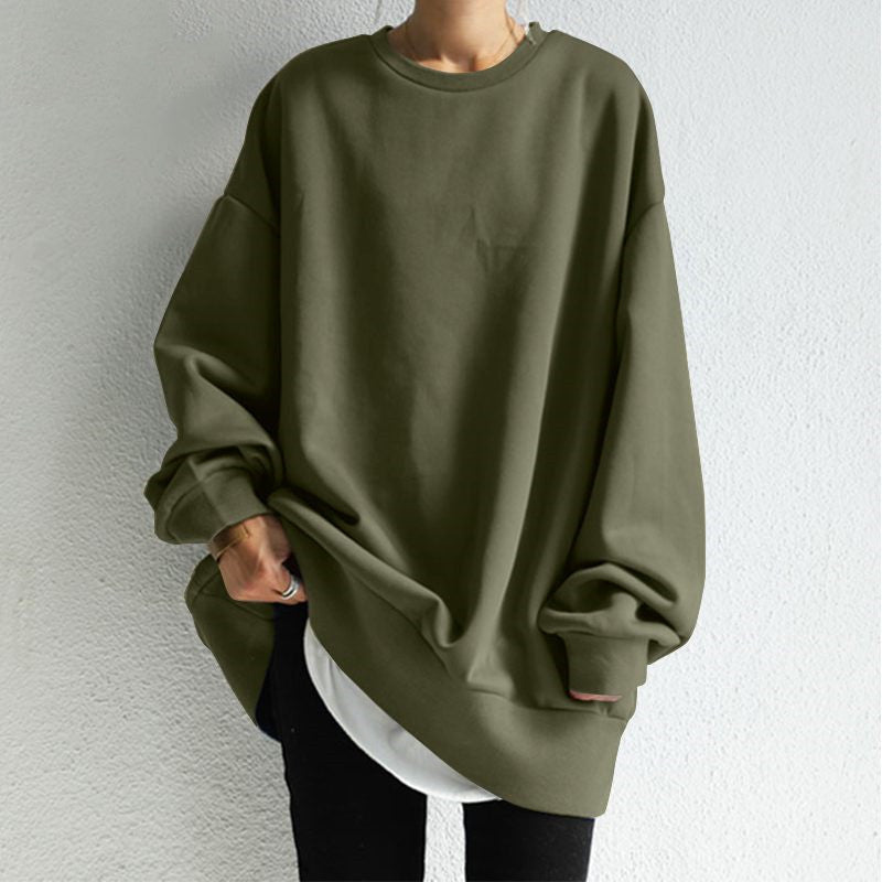 AliExpress new sweater 2022 winter OL temperament Korean women's pullover crew neck Loose Women's sweater