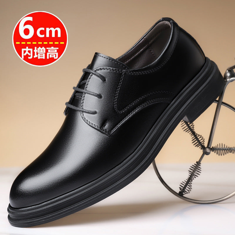 Leather Shoes for Men, Black Suit Men's Shoes, Soft Sole Men's Interview Business Formal Wear, Youth Casual Shoes, Groomsmen's Wedding Shoes