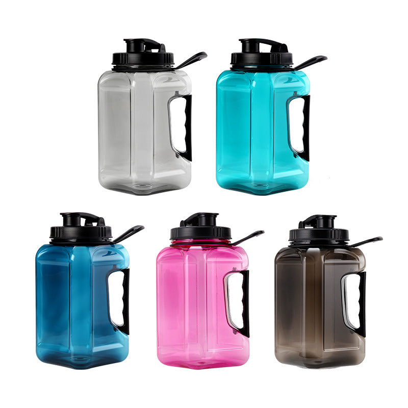 Outdoor Fitness Large Capacity Ton Ton Barrel Plastic Sports Kettle Portable Square Water Cup for Men and Women Summer Ton Ton Cup