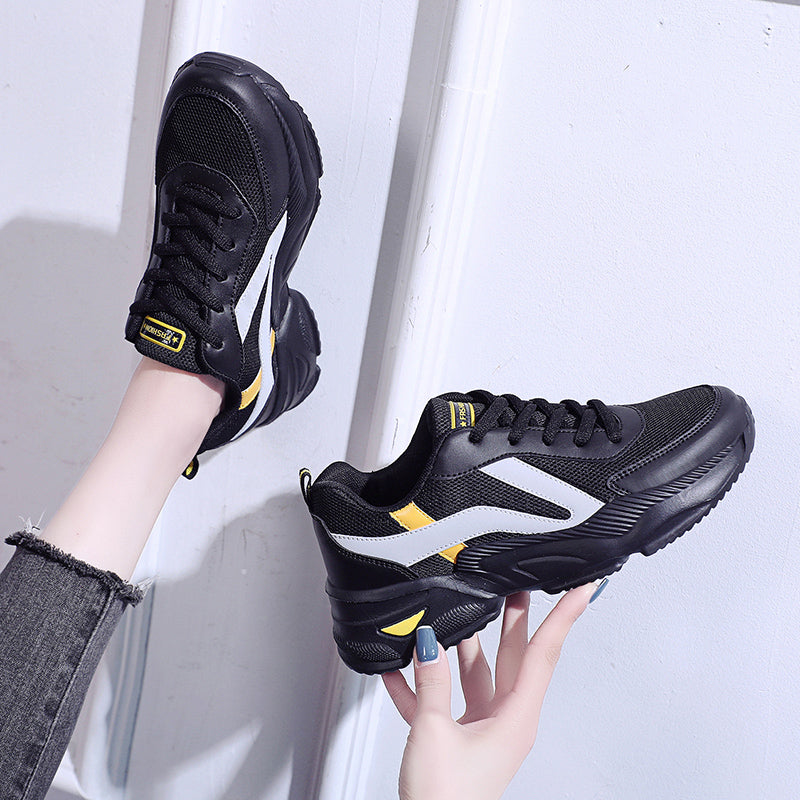 Women's Shoes 2025 New Breathable Sports Shoes Student High School Entrance Examination Sports Examination Shock Absorbing Running Shoes Internet Celebrity