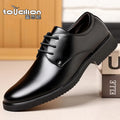 Leather Shoes Men's Business Formal Casual Shoes Breathable British Versatile Youth Soft Sole Groomsmen Wedding Suit Groom Shoes