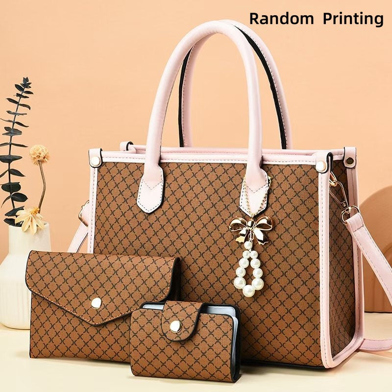 Women's Bag 2025 New Versatile Large-Capacity Handbag High-End Western Style Middle-Aged Mother Bag Women's Shoulder Crossbody Bag