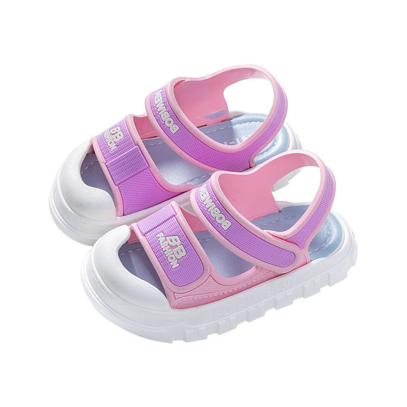 New Children's Sandals Summer Girls Boys Bathroom Home Non-slip Soft Bottom Cartoon Baby Sandals Sandals