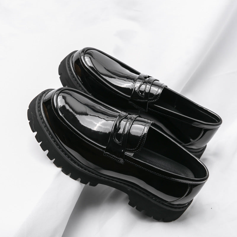 Men's Loafers Cross-Border 46 Large Size New Casual Shoes Fashionable Men's British Style Slip-On Business Formal Leather Shoes