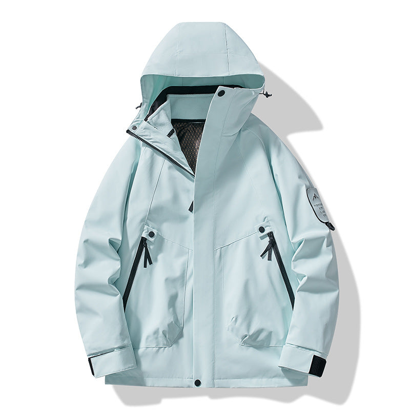 Jacket for Autumn and Winter, 25 Styles of Warm Coats, Windproof and Waterproof Outdoor Jackets, Detachable Two-Piece Set, Couple's Hiking Clothing