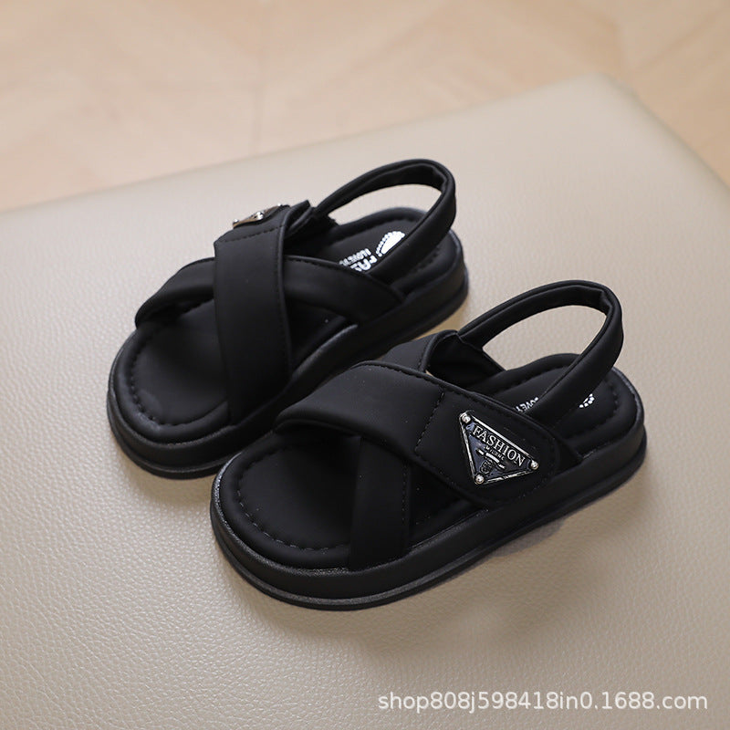 Children's Soft Sole Beach Shoes Girls' Casual Shoes Boys Sandals 2024 Summer New Baby Non-slip Toddler Shoes