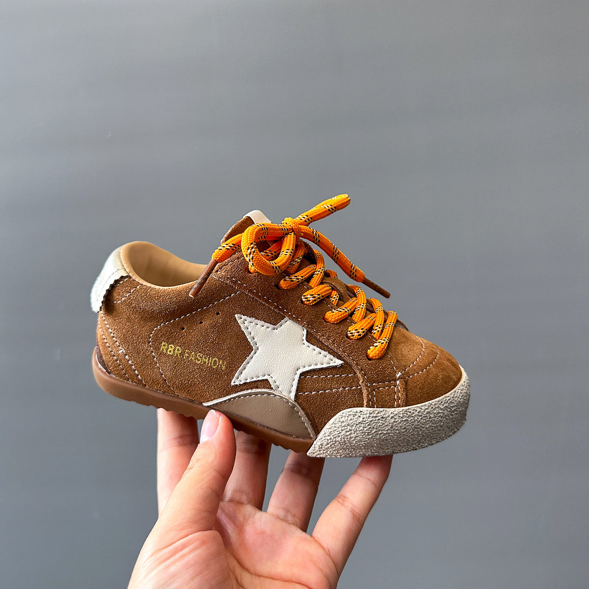 Korean Style Children's Trendy Star Sneakers Boys' Spring and Autumn Casual Shoes Big Kids' Training Shoes Girls' Sneakers