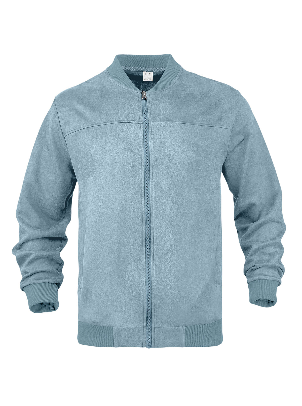 Cross-Border European and American Men's / women's Suede Solid Color Casual Sports Stand Collar Zipper Jacket Plus Size Long Sleeve Cardigan