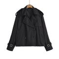 Za Cross-Border Women's Clothing Wholesale European and American Style Lapel Fashion Versatile Double-Breasted Short Windbreaker Jacket 0518248