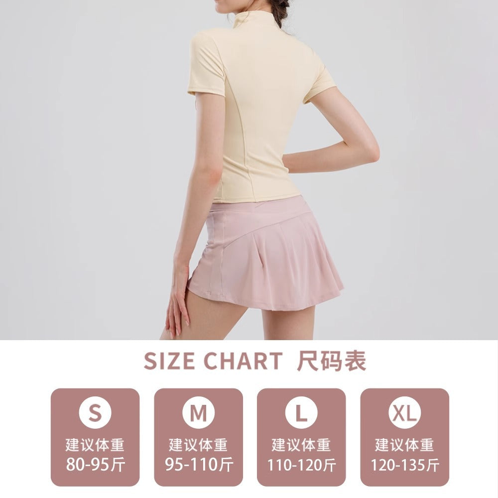 Sportswear suit Women's Summer New Quick-Dry Fashion Training Riding Fitness Running Skirt Professional Yoga Clothing