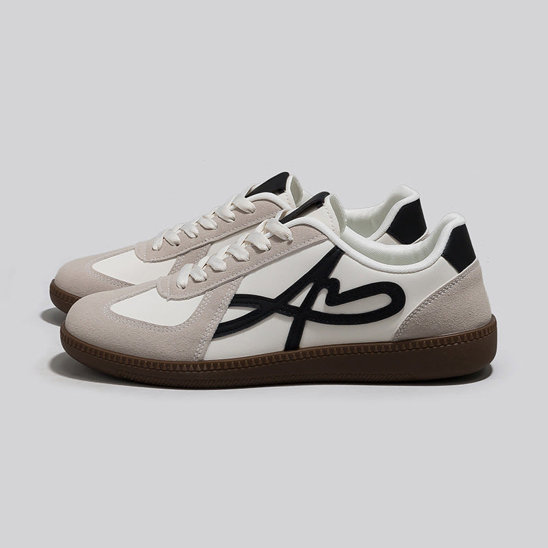 Breathable Soft-Soled White Sneakers for Men and Women, Retro Flats-Soled Forrest Gump Training Shoes, Versatile Casual Sports Shoes F8863