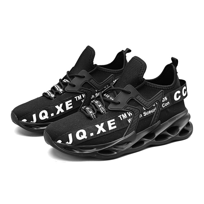 Shoes men's tide low side fly woven mesh foreign trade Amazon breathable sneaker men's shoes Jinjiang shoes sneakers