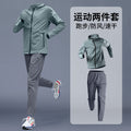 Men's Autumn Running Suit Fitness Casual Cycling Suit Outdoor Morning Running Quick-Drying Clothes Training Pants Sportswear Suit