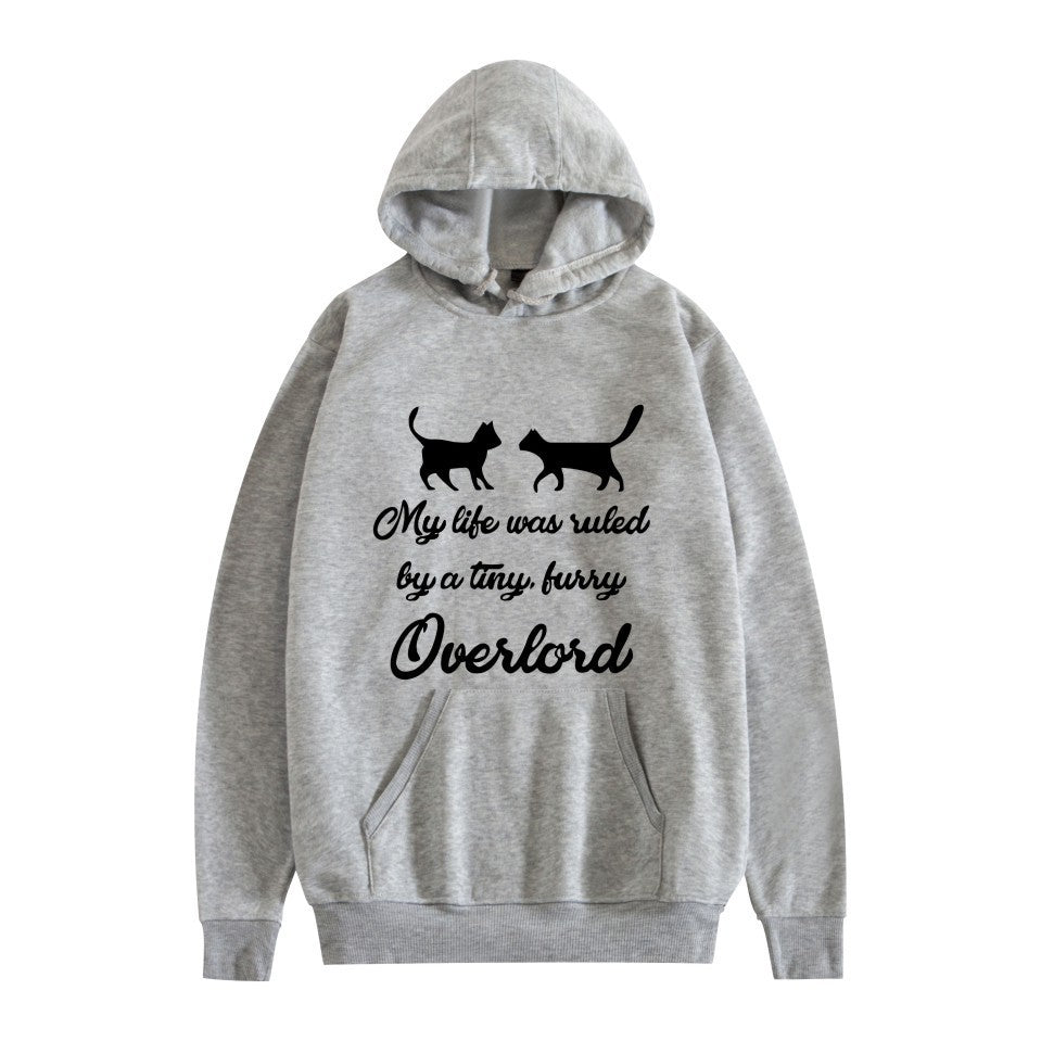Cross-border overlord peripheral hoodie cartoon cartoon print autumn and winter men's and women's hooded sweater