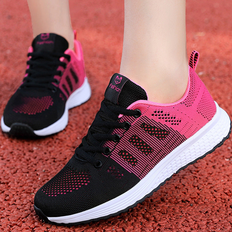 Summer Brand Sports Shoes for Women, Running Shoes, Mesh Breathable Lightweight Travel Shoes, Student Women's Soft-Soled Casual Shoes for Women