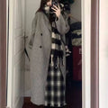 Down Jacket with Wool Lining, Women's Mid-Length Woolen Coat, 2025 Autumn and Winter New Long Woolen Coat for Petite Women