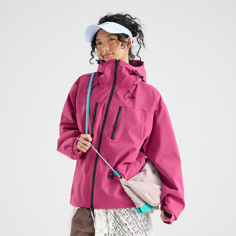 Couple's Outdoor Jackets, Youth Hooded Jackets, Men's Casual Jackets, Men's Single-Layer Windproof Jackets