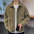 Spring and Autumn 2025 New Men's Jackets Trendy Handsome Versatile Casual Lapel Jackets