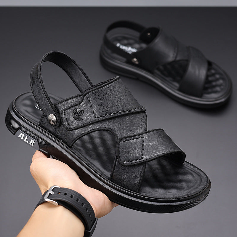 Men's Sandals Summer New Beach Shoes Sandals Dual-purpose Trendy Soft Sole Men's Shoes Outdoor Casual Non-slip Motoring Shoes