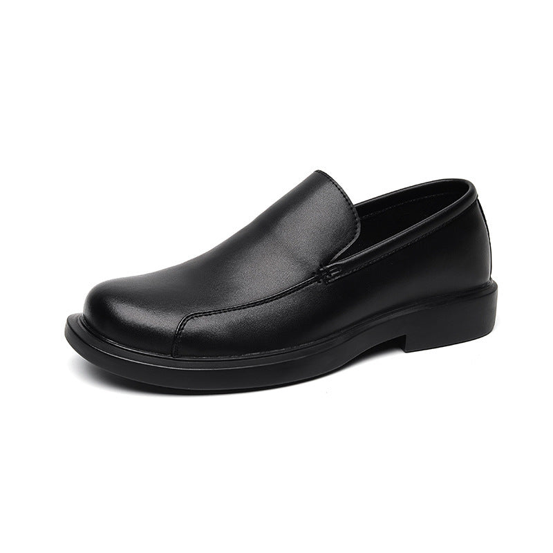 Men's Leather Shoes, New Summer Style, British Business Formal Slip-On Loafers, Thin Casual Moccasins 6508-R