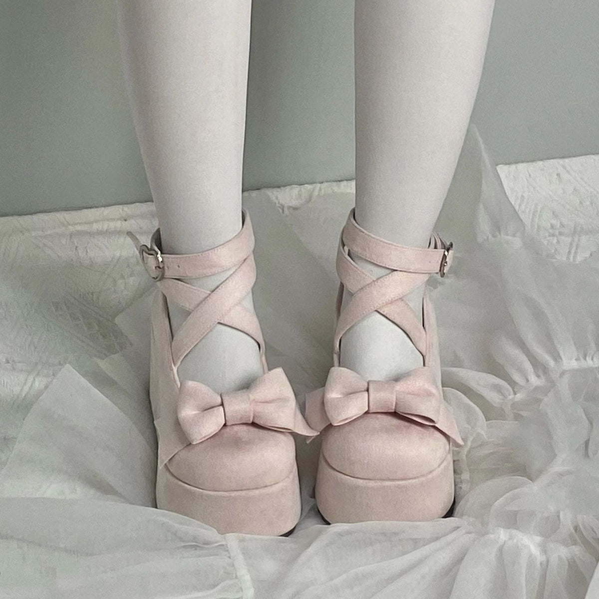 2025 New Thick Pine Cone High Heels with Double Waterproof Platform, Height-Increasing, Elegant, Artistic, Sweet, Original Women's Shoes