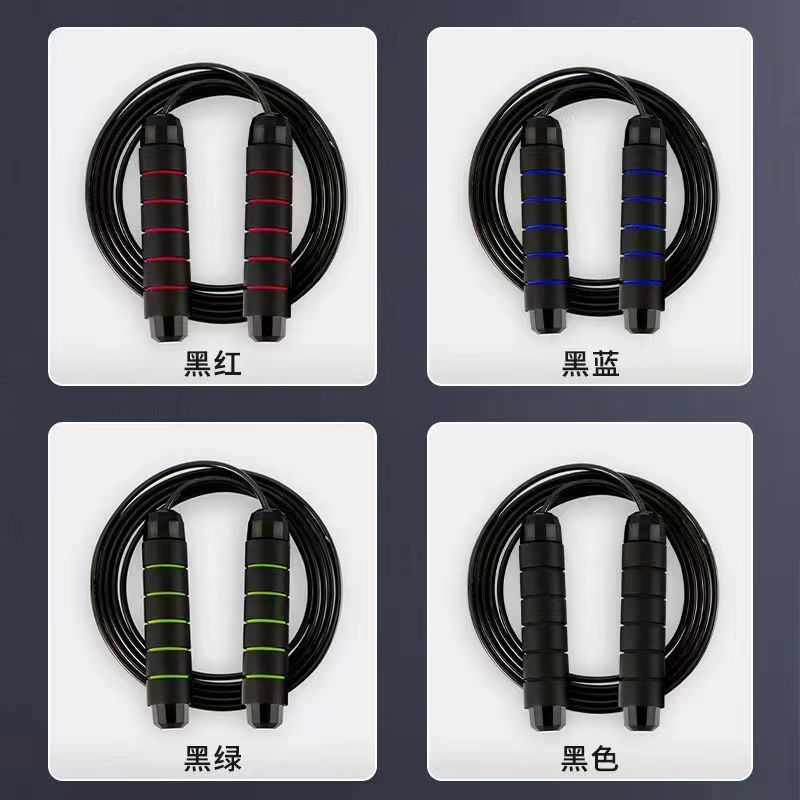 Cross-border weight-bearing steel wire skipping rope fitness exercise student competition bearing skipping rope sporting goods equipment wholesale