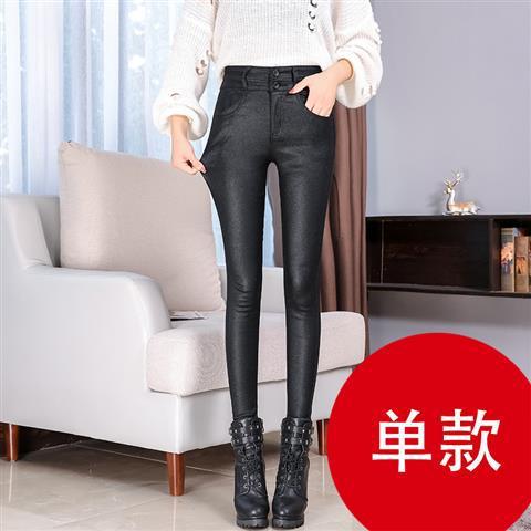 2025 Winter Women's Leather Pants with Fleece, New High-Waisted Leggings for Winter, Matte Faux Leather Skinny Pants for Outerwear
