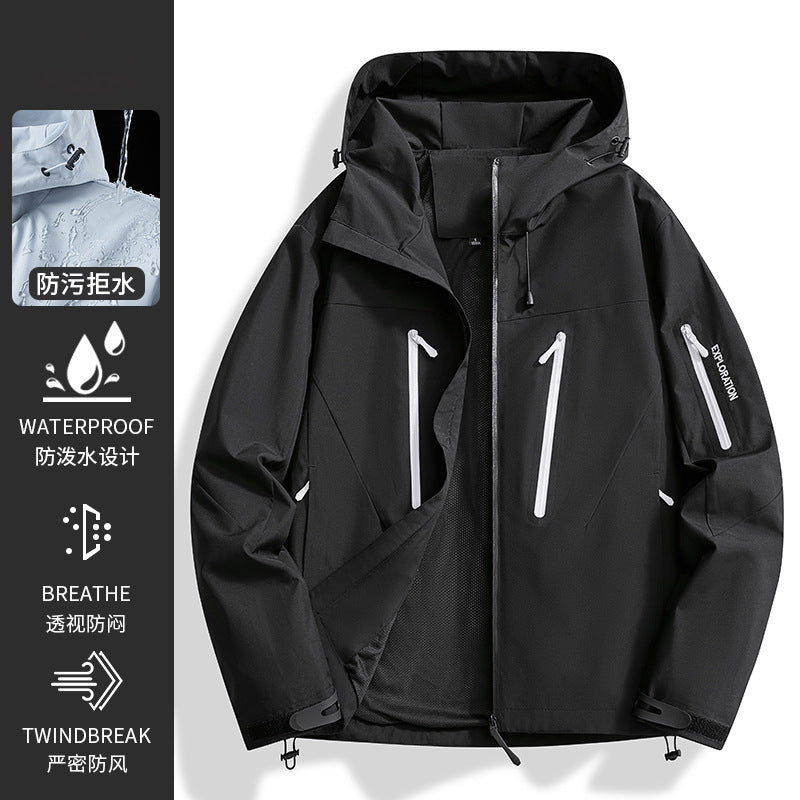 Woodpecker Jacket Girls New Autumn Three-In-One Outdoor Waterproof Small and Beautiful Sports Windproof Jacket