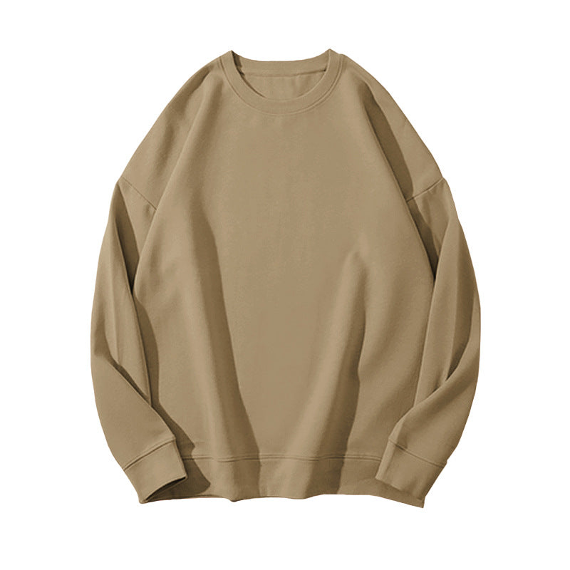 Solid Color Velvet Sweatshirt for Women in Autumn and Winter Korean Style Loose Casual Top T-Shirt Female Student Couple Outwear Bottoming Shirt