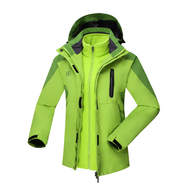 Xizang charge clothing three-in-one two-piece women's men's charge clothing outdoor leisure travel mountaineering clothing manufacturers