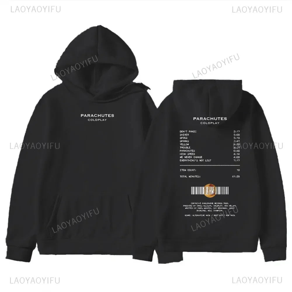 2025 Retro Street Pop Band Hoodies Men's Fashion Pullover Co
