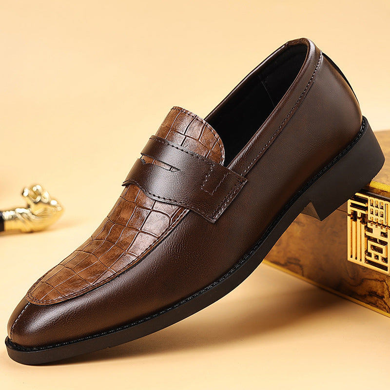 2025 Leather Shoes Men's New Business Formal Casual Shoes Men's British Korean Style Pointed Toe Large Size Shoes