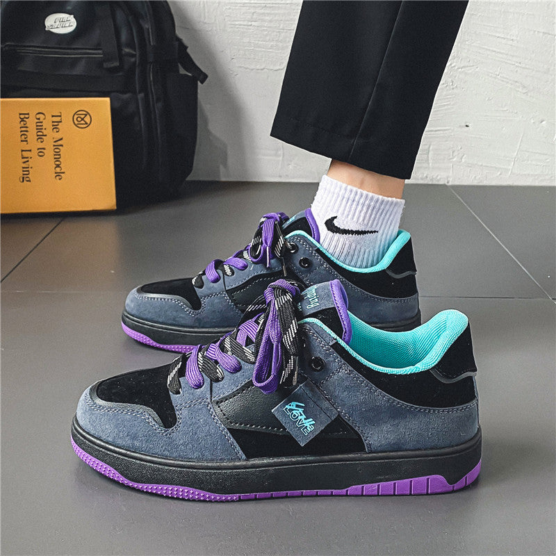 Men's Shoes Autumn Casual Design Niche Sneakers Youth Sports Thick-Soled Heightening Canvas Trendy Shoes