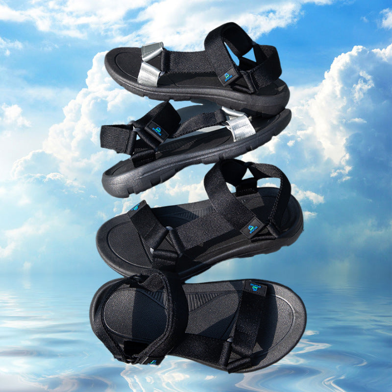 Sandals Men's Summer Beach Non-slip Wear-resistant Soft Bottom Casual Sports Sandals Couple's Outdoor Men's Sandals