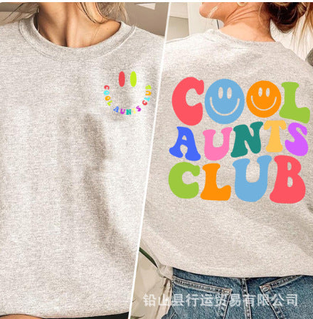 Fashionable Long-Sleeved Sweatshirt for Women 2023 Autumn and Winter New Loose Popular Sweatshirt Letter Printed Round Neck Sweatshirt for Women