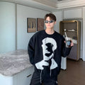 2024 Crewneck Sweater Autumn and Winter New Fashionable Men's and Women's Korean Style Lazy Fashionable Sweater Couple's Sweater