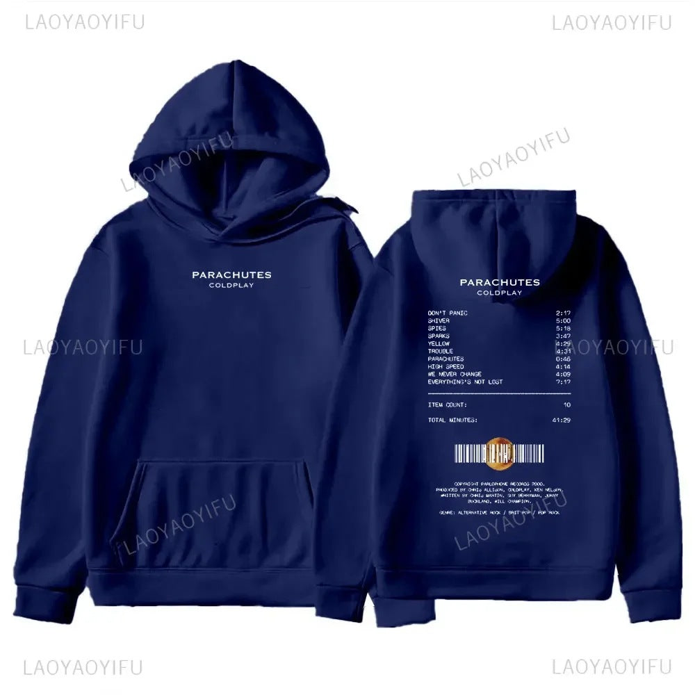 2025 Retro Street Pop Band Hoodies Men's Fashion Pullover Co