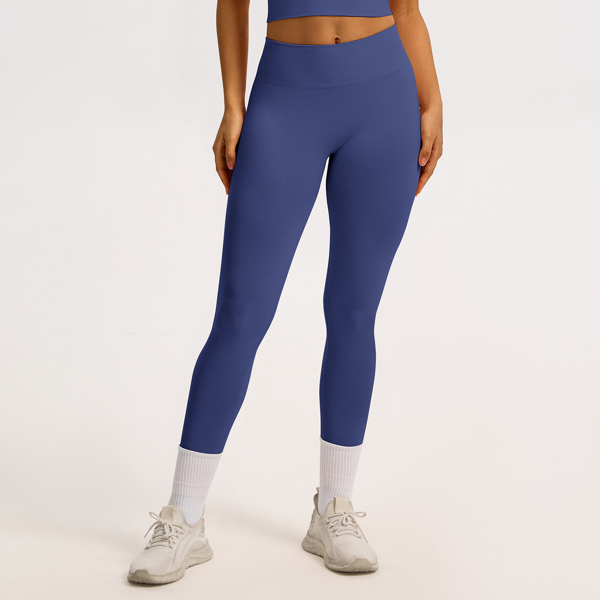 Cross-border Tight High Waist Hip Lifting Yoga Pants Women's Threaded Waist Tight Abdominal Fitness Pants High Elastic Outer Wear Running Pants