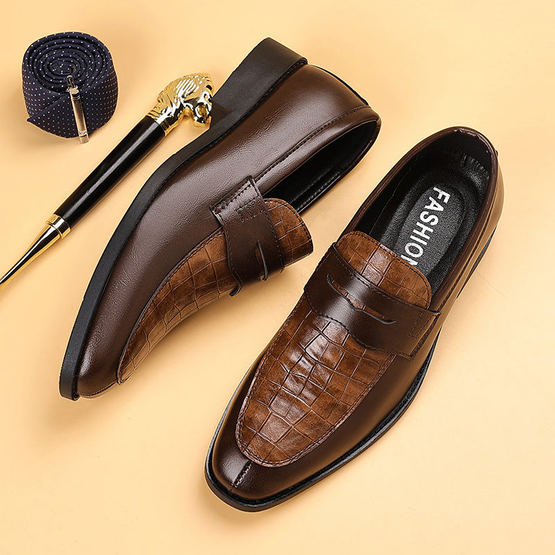 2025 Leather Shoes Men's New Business Formal Casual Shoes Men's British Korean Style Pointed Toe Large Size Shoes